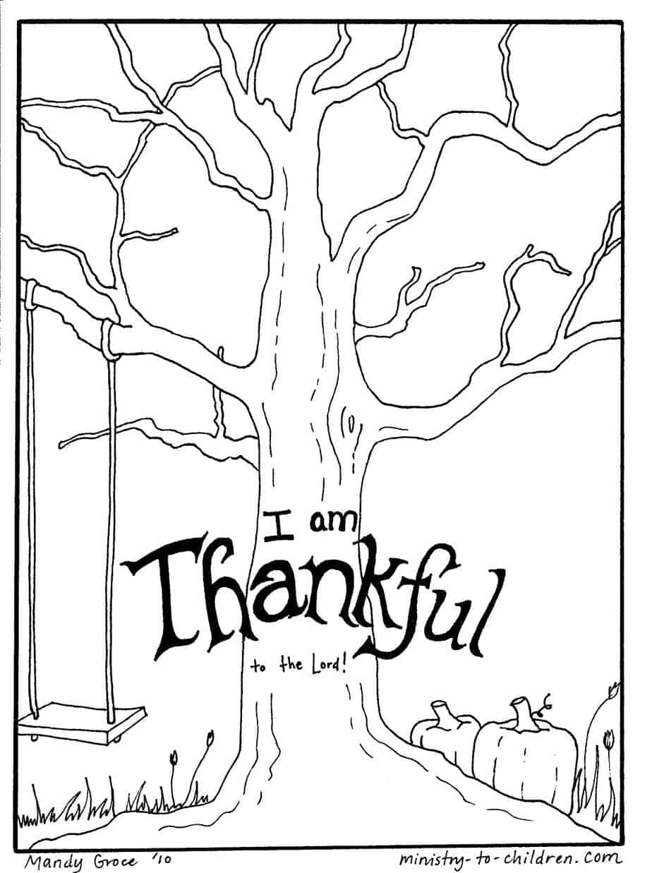 Thanksgiving Coloring Pages (Free Printable For Kids) | Religious Thanksgiving Worksheets