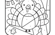 Thanksgiving Colornumber Printable Kids Activity - Fun Loving | Color By Number Thanksgiving Worksheets