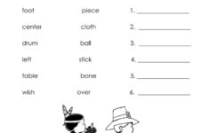 Free Thanksgiving Worksheets For Second Grade