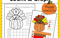 Thanksgiving Count And Graph – Fun Early Learning | Graphing Thanksgiving Worksheets