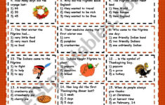 Thanksgiving Facts Worksheet