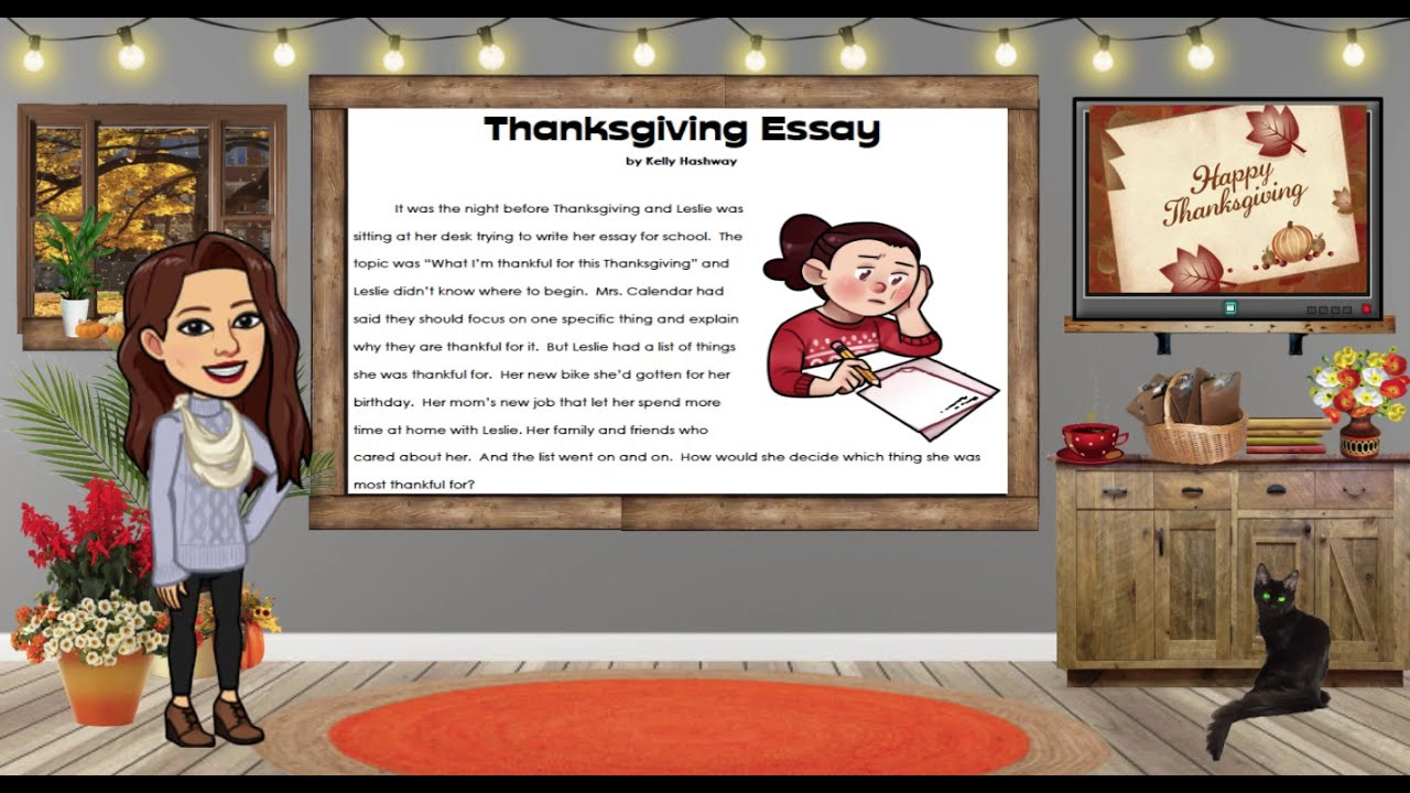 Thanksgiving Essay (Realistic Fiction) | Super Teacher Worksheets Thanksgiving Essay