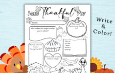 Thanksgiving Thankful Worksheet Thanksgiving Thankful Worksheet