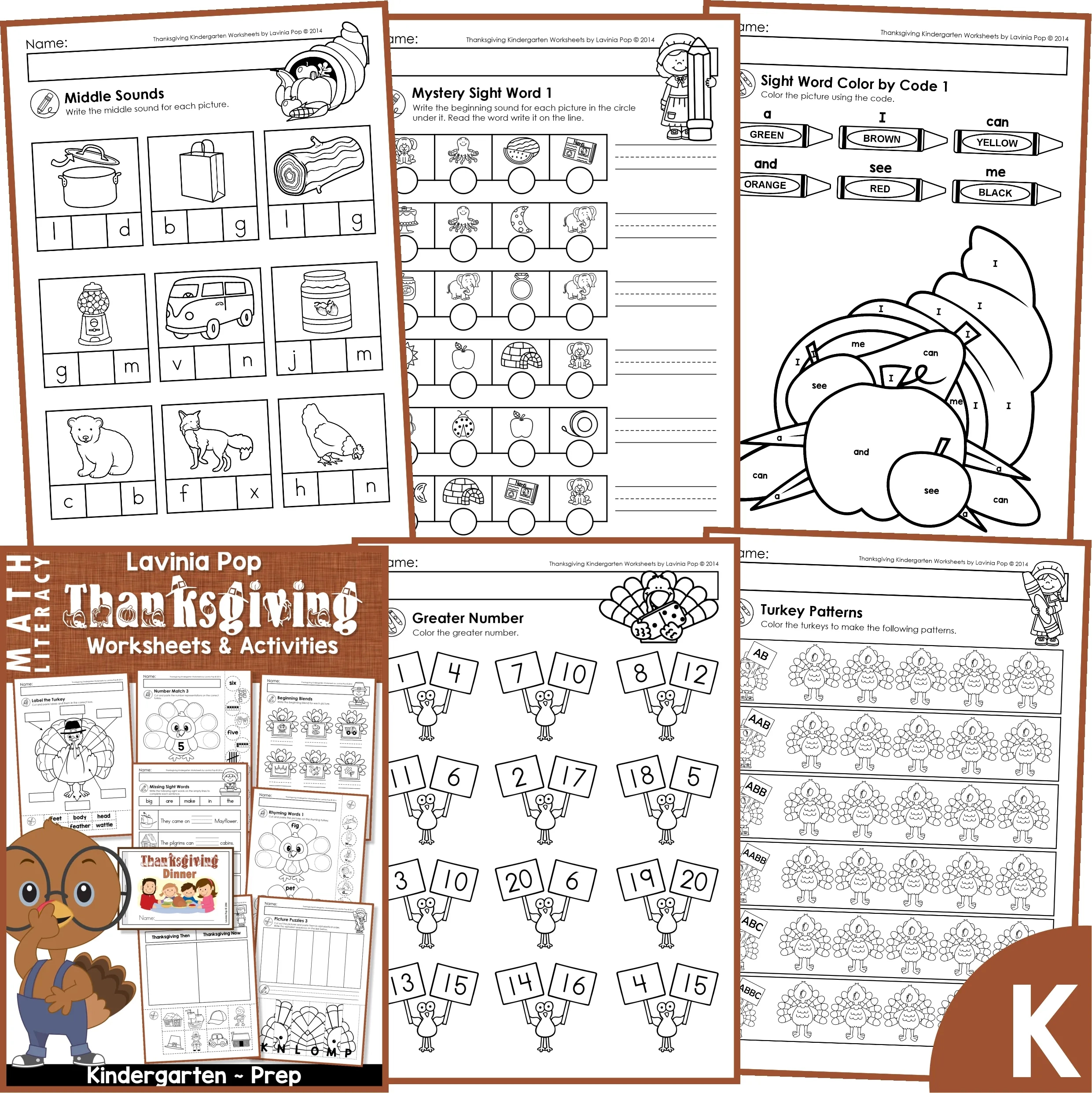 thanksgiving kindergarten worksheets and activities no prep thanksgiving kindergarten worksheets Thanksgiving Kindergarten Worksheets And Activities No Prep | Thanksgiving Kindergarten Worksheets