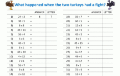 Thanksgiving Math Activities 4Th Grade | 4Th Grade Thanksgiving Math Worksheets