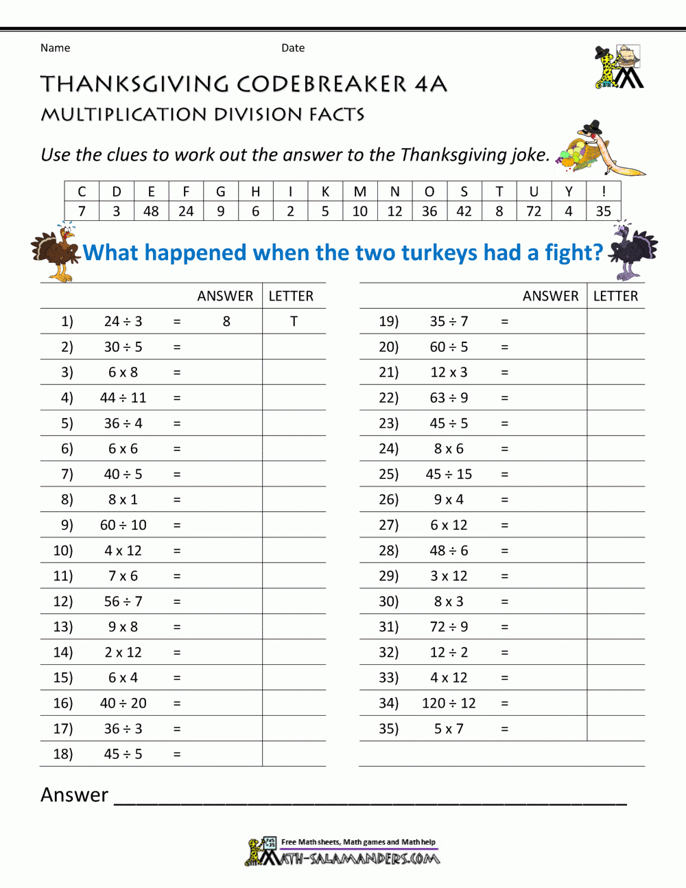 thanksgiving math activities 4th grade 4th grade thanksgiving math worksheets Thanksgiving Math Activities 4Th Grade | 4Th Grade Thanksgiving Math Worksheets