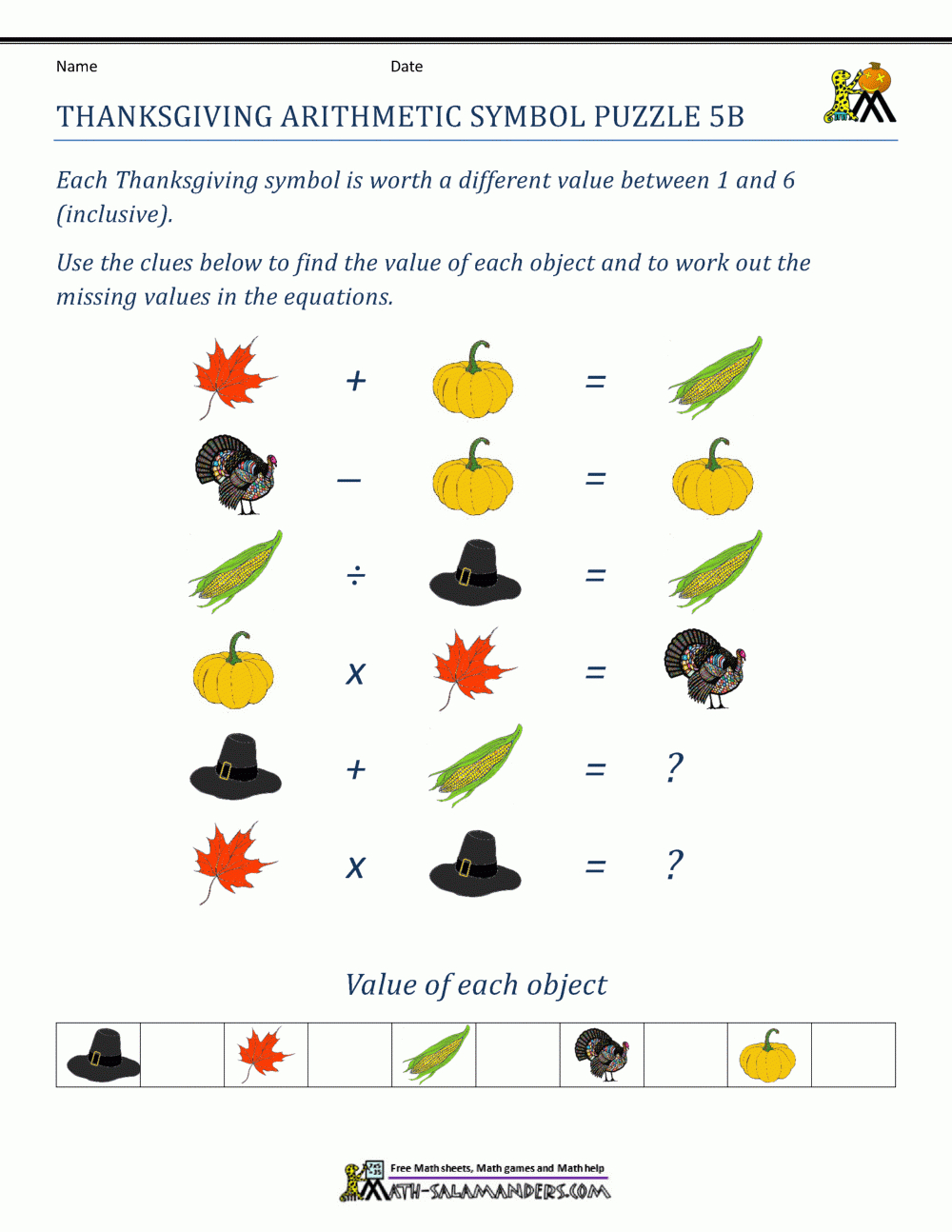 thanksgiving math puzzles thanksgiving riddles math worksheet answers 1 Thanksgiving Math Puzzles | Thanksgiving Riddles Math Worksheet Answers