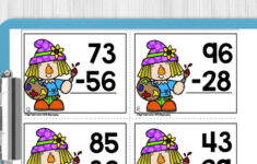 Thanksgiving Subtraction with Regrouping Worksheets