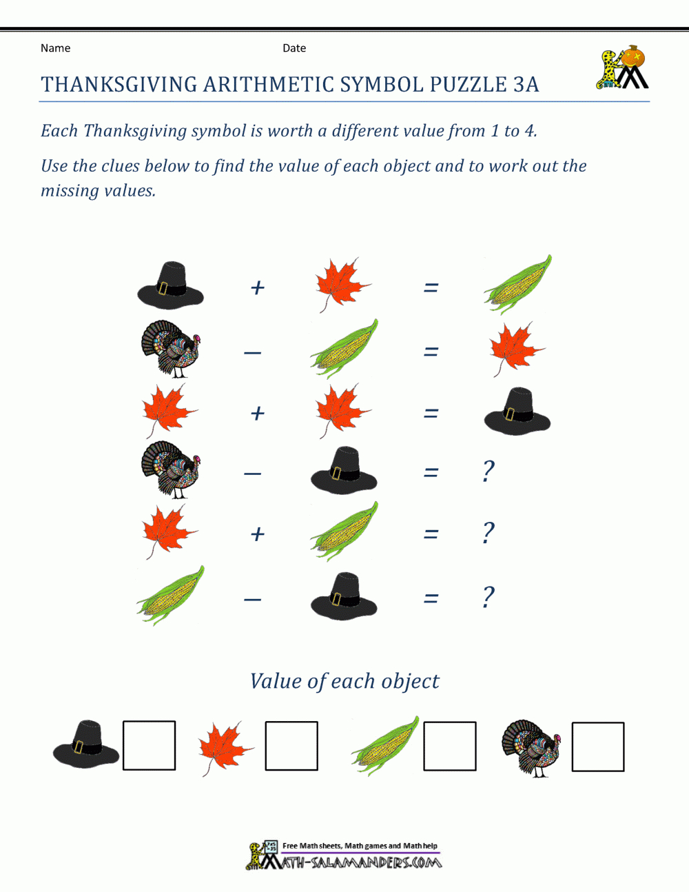 Thanksgiving Math Worksheets 3Rd Grade | Free Thanksgiving Worksheets For Third Grade
