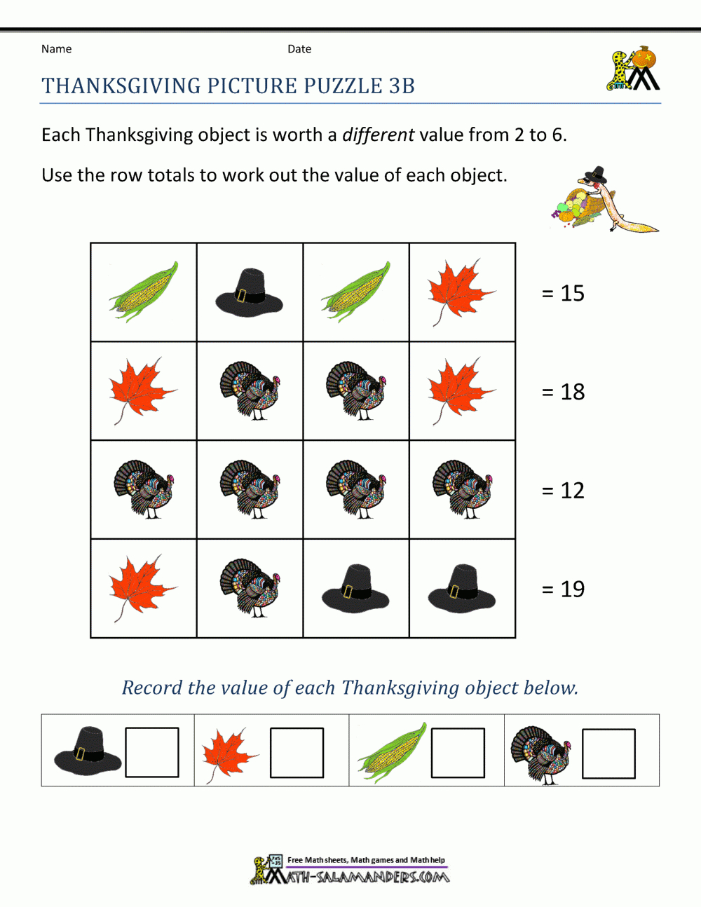 Thanksgiving Math Worksheets 3Rd Grade | Thanksgiving Math Worksheets 3rd Grade