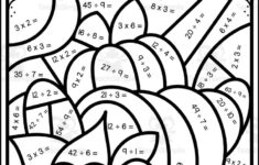 Thanksgiving Multiplication Worksheets Coloring