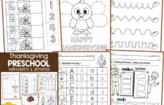 Thanksgiving No Prep Preschool Worksheets &amp; Activities - In My World | Thanksgiving Preschool Worksheets Free