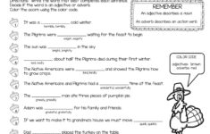 6th Grade Thanksgiving Worksheets