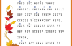 Thanksgiving Secret Code Worksheets