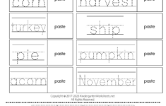 Thanksgiving Tracing Worksheet - Free Printable, Digital, &amp; Pdf | Easy Thanksgiving Worksheets