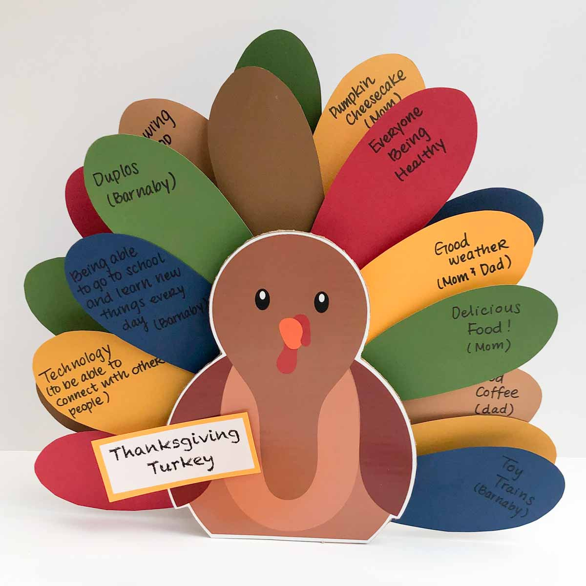 Thanksgiving Turkey&amp;quot; Craft For Kids (Free Printable) - Mindymakes | Thanksgiving Turkey Worksheet
