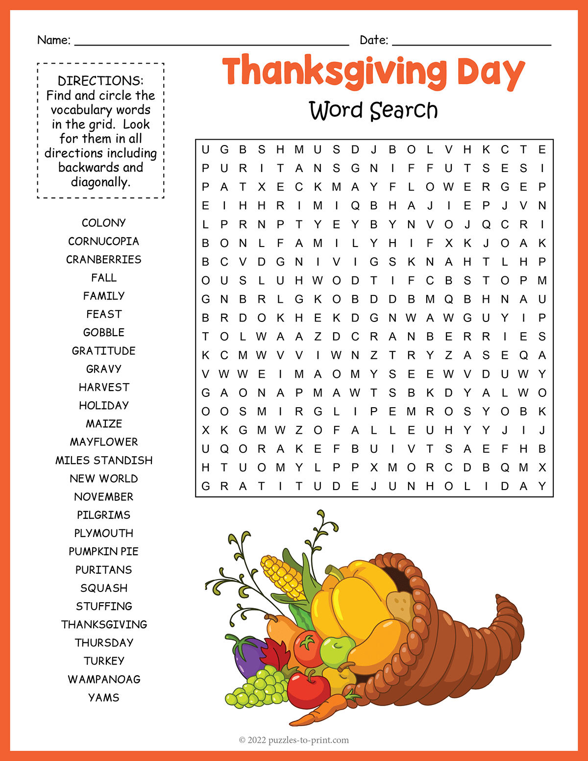 thanksgiving word search thanksgiving word scramble worksheet Thanksgiving Word Search | Thanksgiving Word Scramble Worksheet
