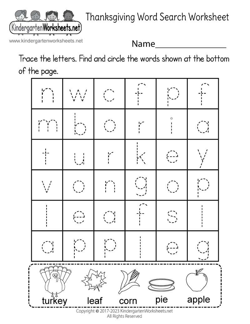 Thanksgiving Word Search Worksheet - Free Printable, Digital, &amp;amp; Pdf | Thanksgiving Nouns Worksheets