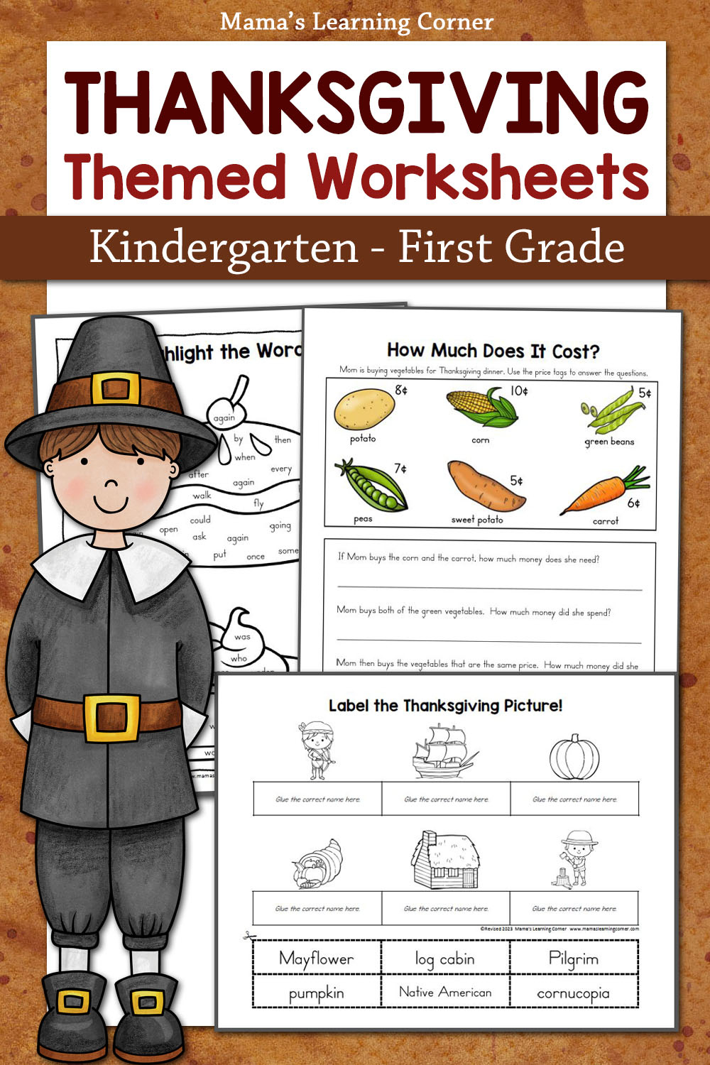 Thanksgiving Worksheets For Kindergarten And First Grade (Free | 1St Grade Thanksgiving Worksheets
