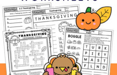 Thanksgiving Worksheet