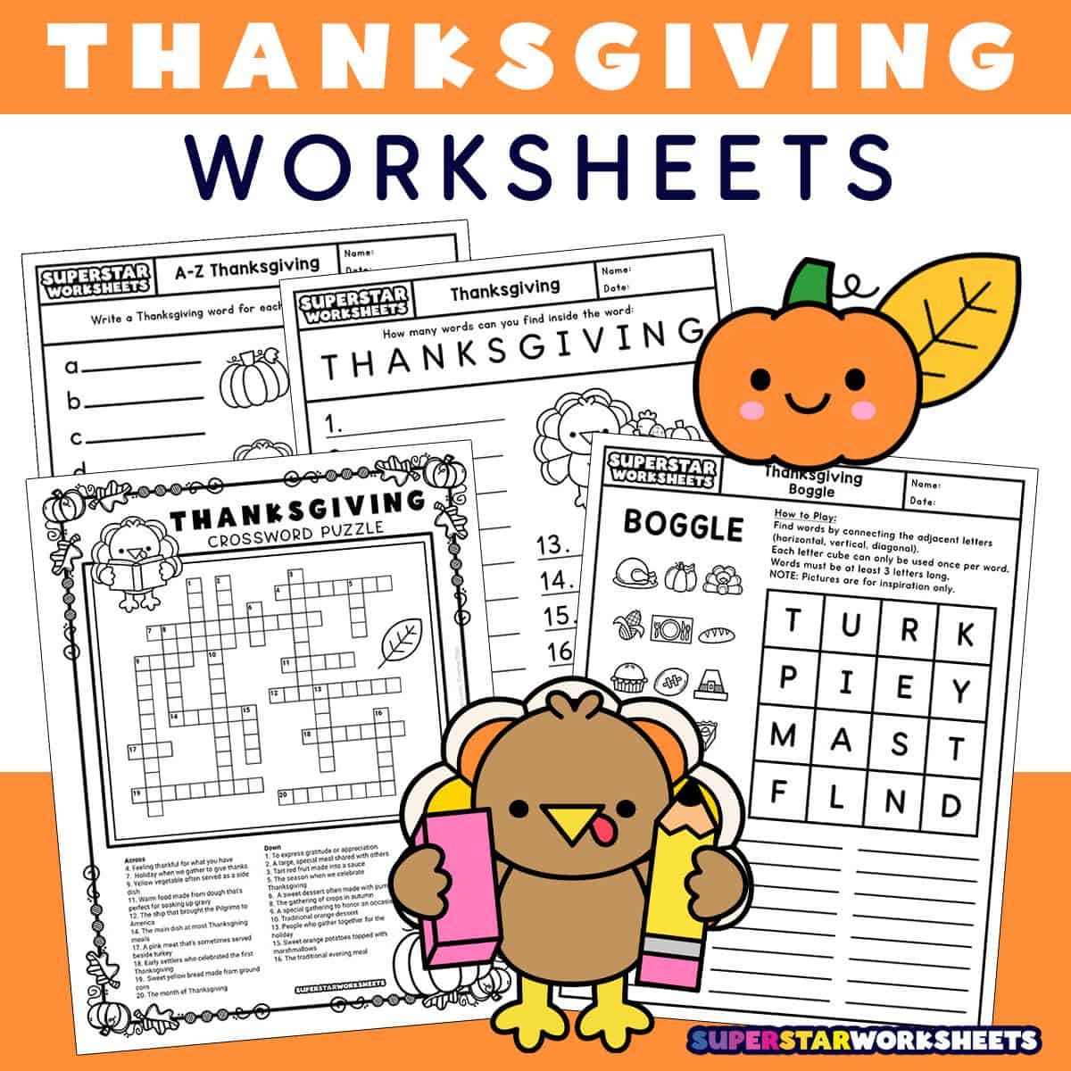 Thanksgiving Worksheets (Free Printables) - Superstar Worksheets | Thanksgiving Worksheets For 1st Grade