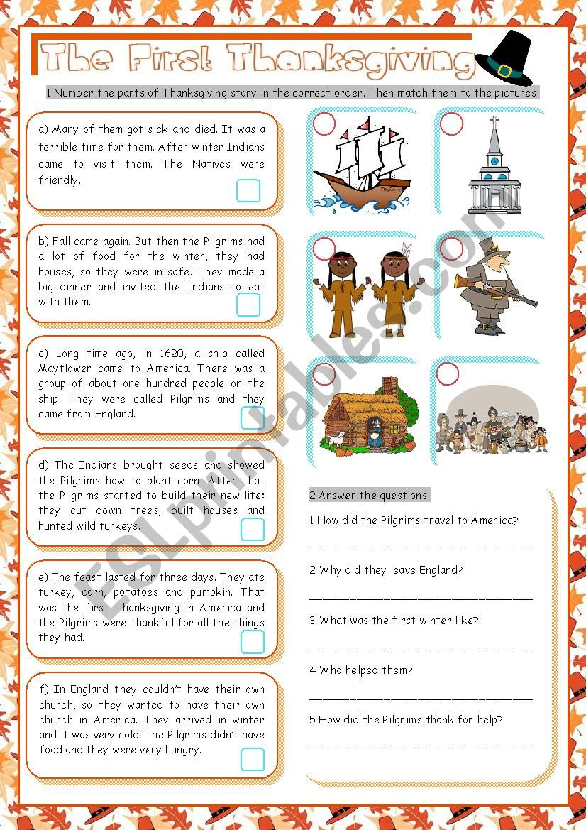 the first thanksgiving esl worksheetkissnetothedit first thanksgiving worksheet The First Thanksgiving - Esl Worksheetkissnetothedit | First Thanksgiving Worksheet