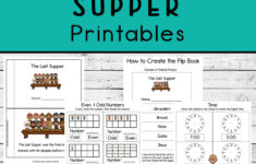 The Last Supper Printable Worksheets