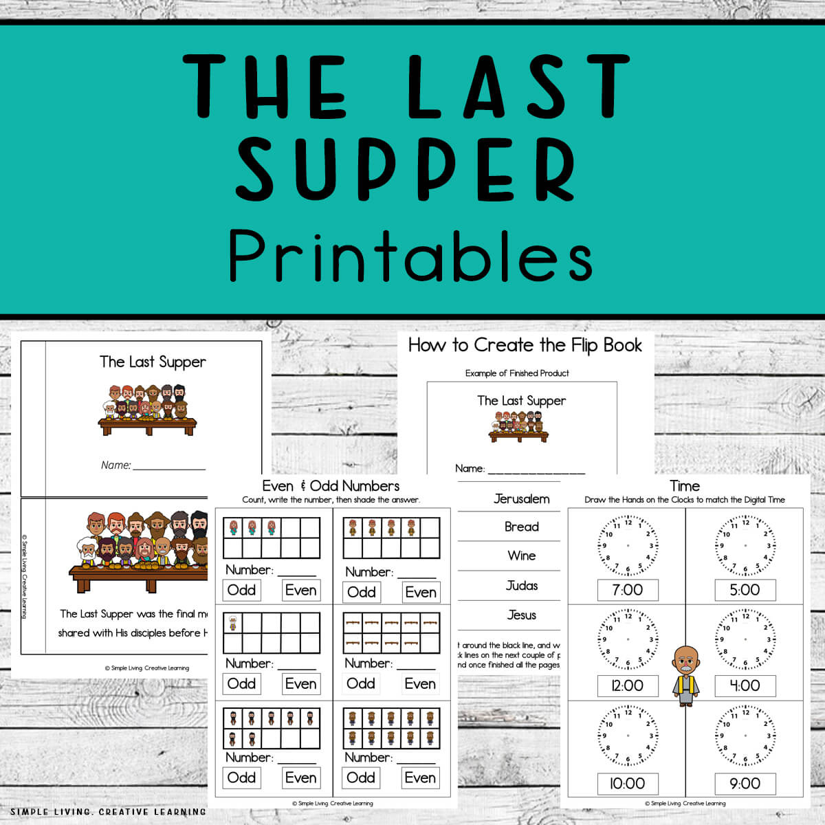 The Last Supper Printables - Simple Living. Creative Learning | The Last Supper Printable Worksheets