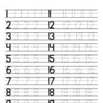 Tracing Numbers 1-20 Worksheets (Free Printable Pdfs) – Teach Prints | Printable Worksheets Numbers 1 20