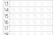 Numbers 11 20 Worksheets Printable Numbers 11 20 Worksheets Printable