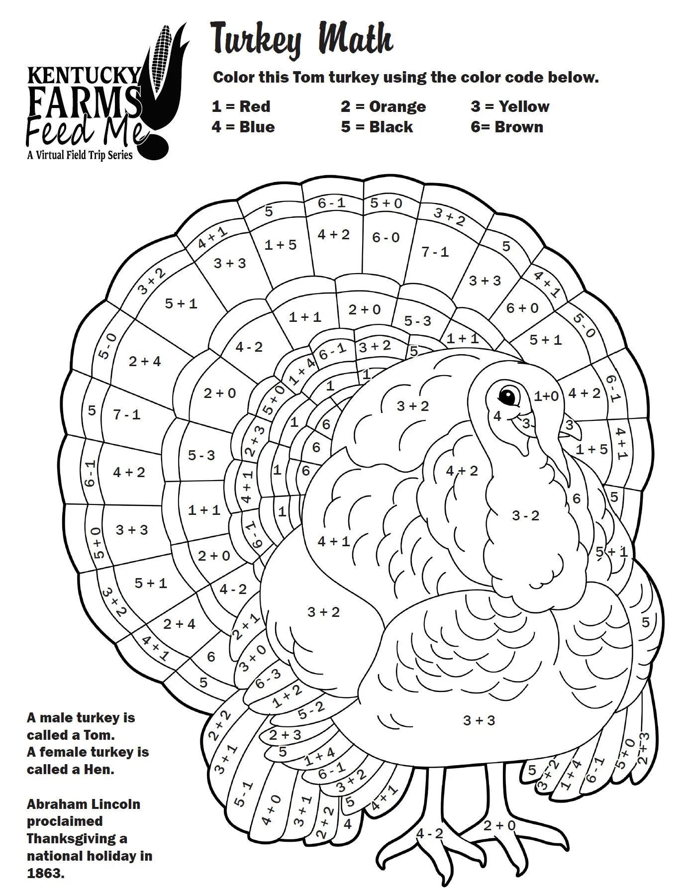 turkey colornumber worksheets teachkyag 5th grade thanksgiving math worksheets Turkey Colornumber Worksheets — #Teachkyag | 5th Grade Thanksgiving Math Worksheets