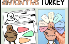 Thanksgiving Synonyms and Antonyms Worksheet