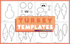 Turkey Templates (Free Printables) - Superstar Worksheets | Thanksgiving Turkey Pattern Worksheets