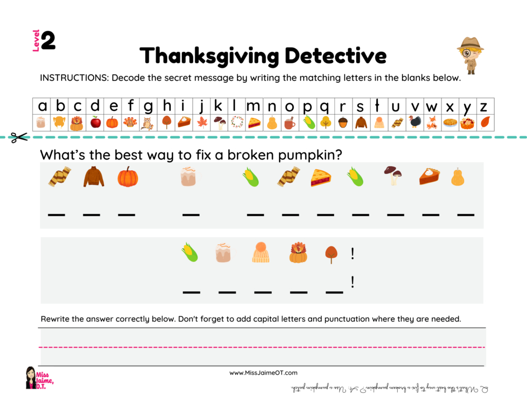 Unlocking Learning Through Cryptograms: A Thanksgiving Gift For | Thanksgiving Cryptogram Worksheet