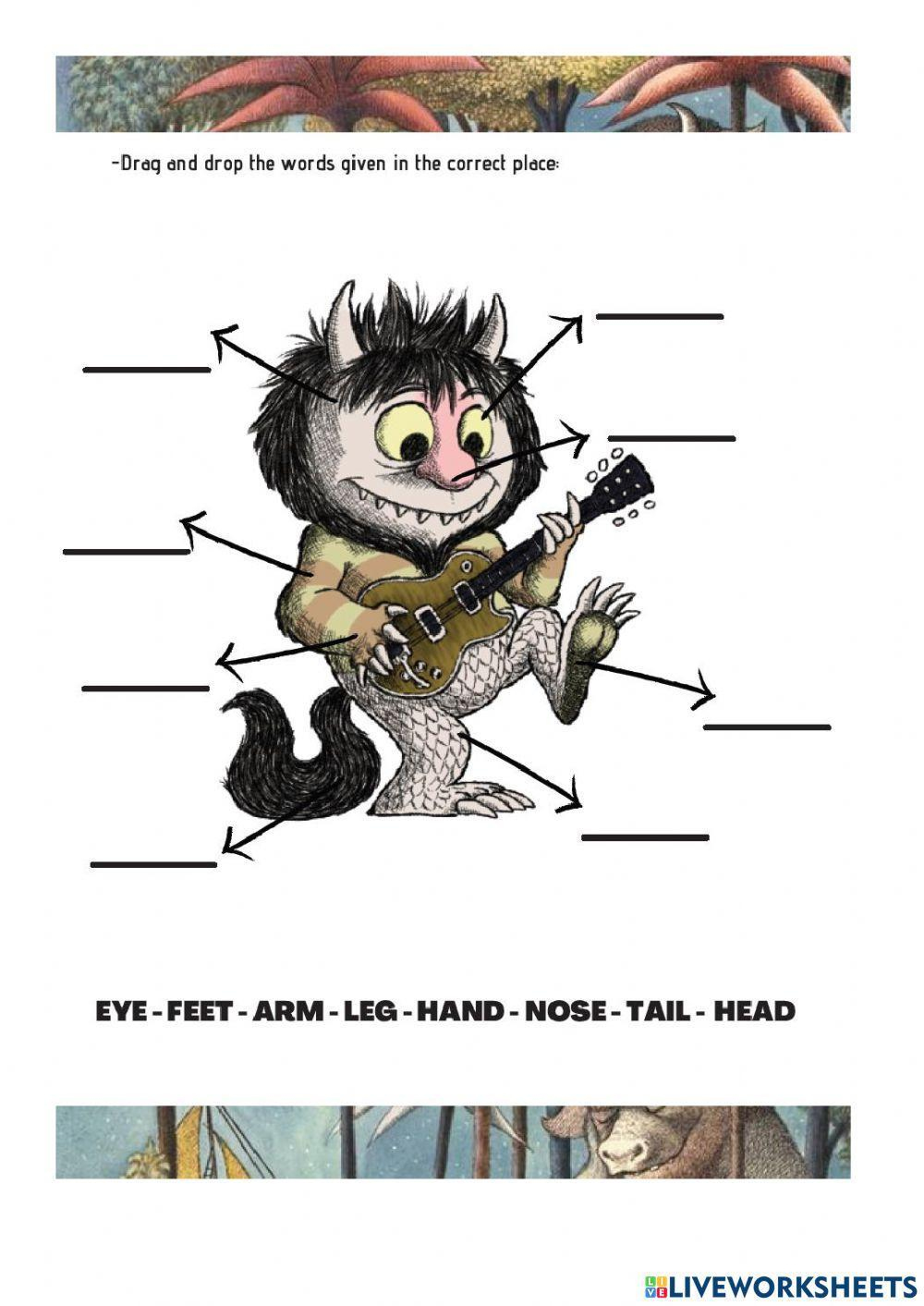 Where The Wild Things Are 2 Worksheet | Live Worksheets | Where The Wild Things Are Worksheets Printable