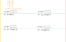 Worksheet On Lcm – Worksheets Library | Least Common Multiple Worksheet Free Printable