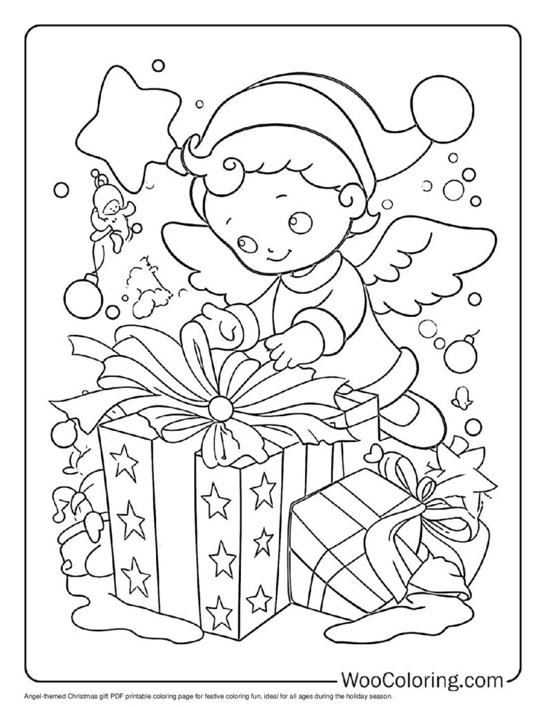 100+ Christmas Present Coloring Pages (Free Pdf To Print) | Woo | Christmas Coloring Worksheets