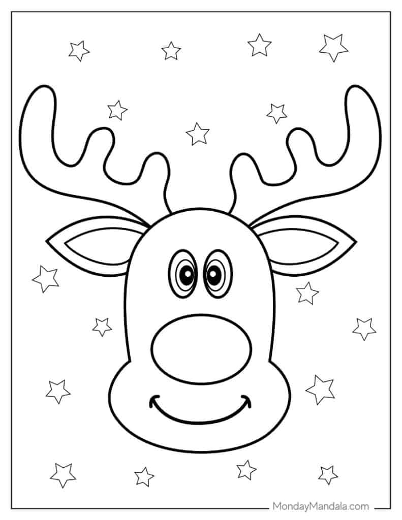 1,000 Christmas Coloring Pages (Free Pdf Printables) | Christmas Coloring Worksheets Kindergarten