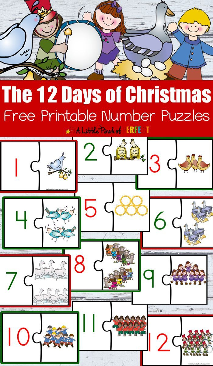 12 days of christmas free printable math number puzzles a little 12 days of christmas math worksheets 12 Days Of Christmas Free Printable Math Number Puzzles - A Little | 12 Days Of Christmas Math Worksheets