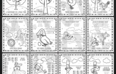 12 Days Of Christmas Music Coloring Pages – Notes, Rhythms | Cost of the 12 Days of Christmas Worksheets