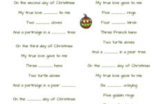 12 Days Of Christmas Worksheet - Worksheets Library | The 12 Days of Christmas Worksheets