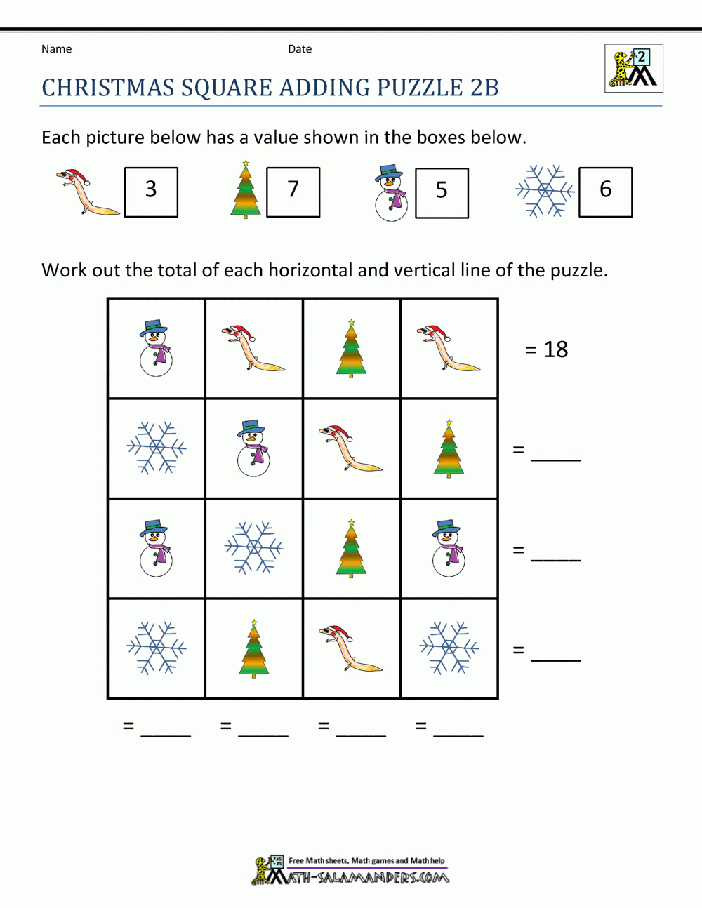 2Nd Grade Christmas Math Worksheets - Worksheets Library | Christmas Worksheets For 2nd Graders