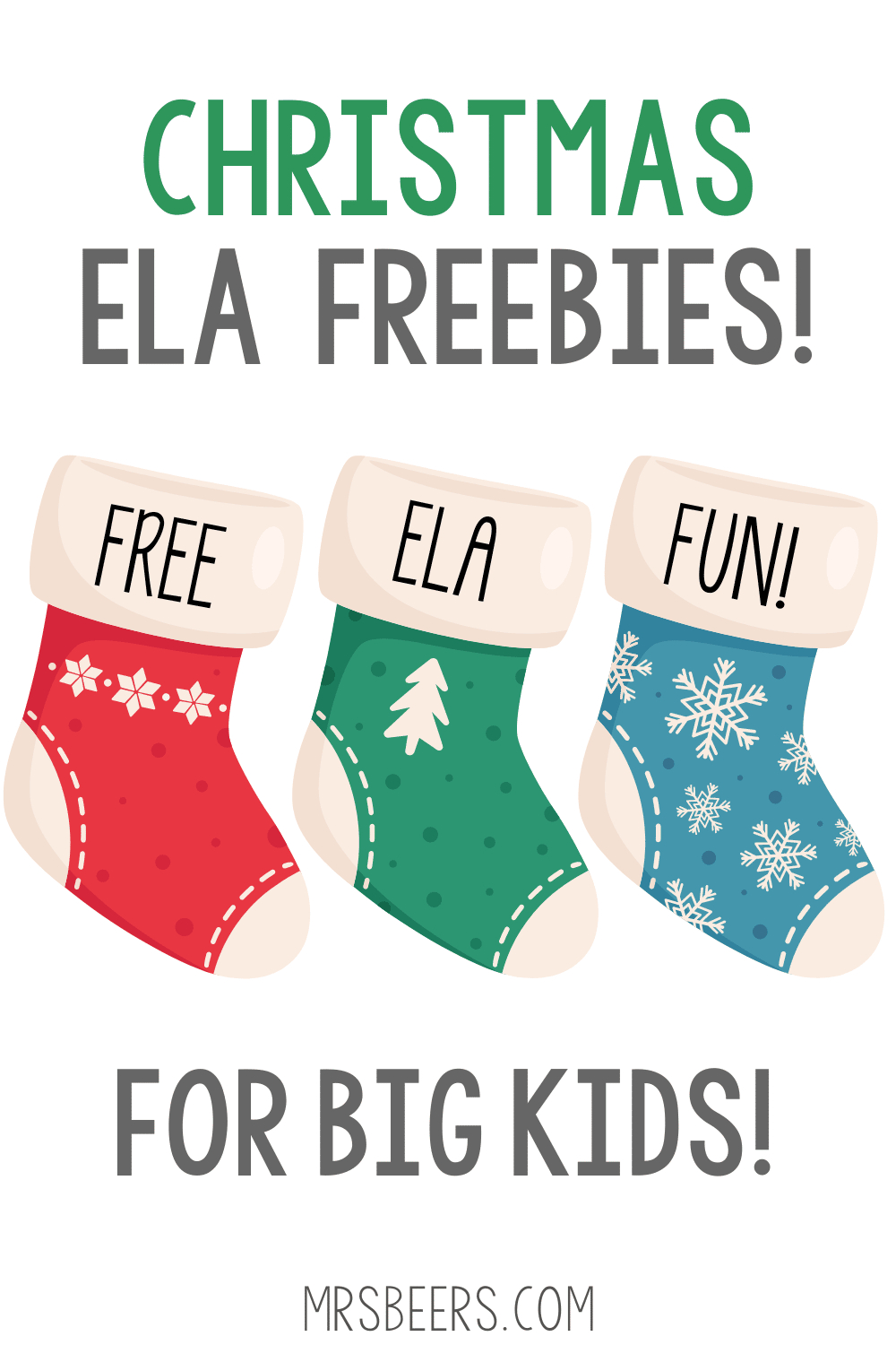3 Free Christmas Printables For Your Middle School Ela Classroom | Christmas Ela Worksheets Middle School