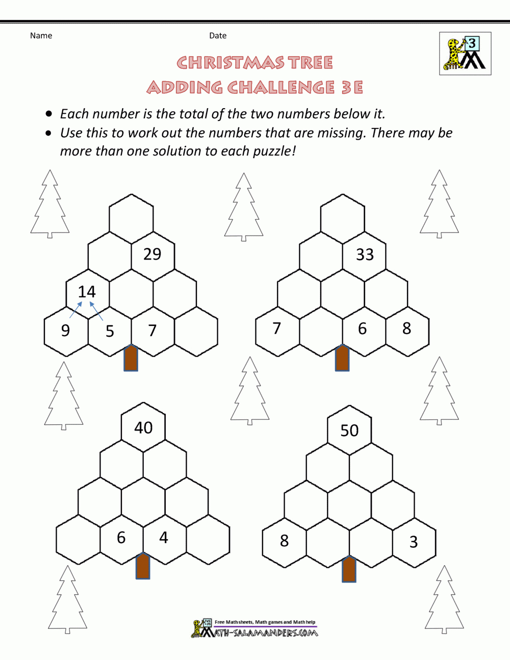 3Rd Grade Christmas Math Worksheets | Christmas Worksheets For 3rd Grade