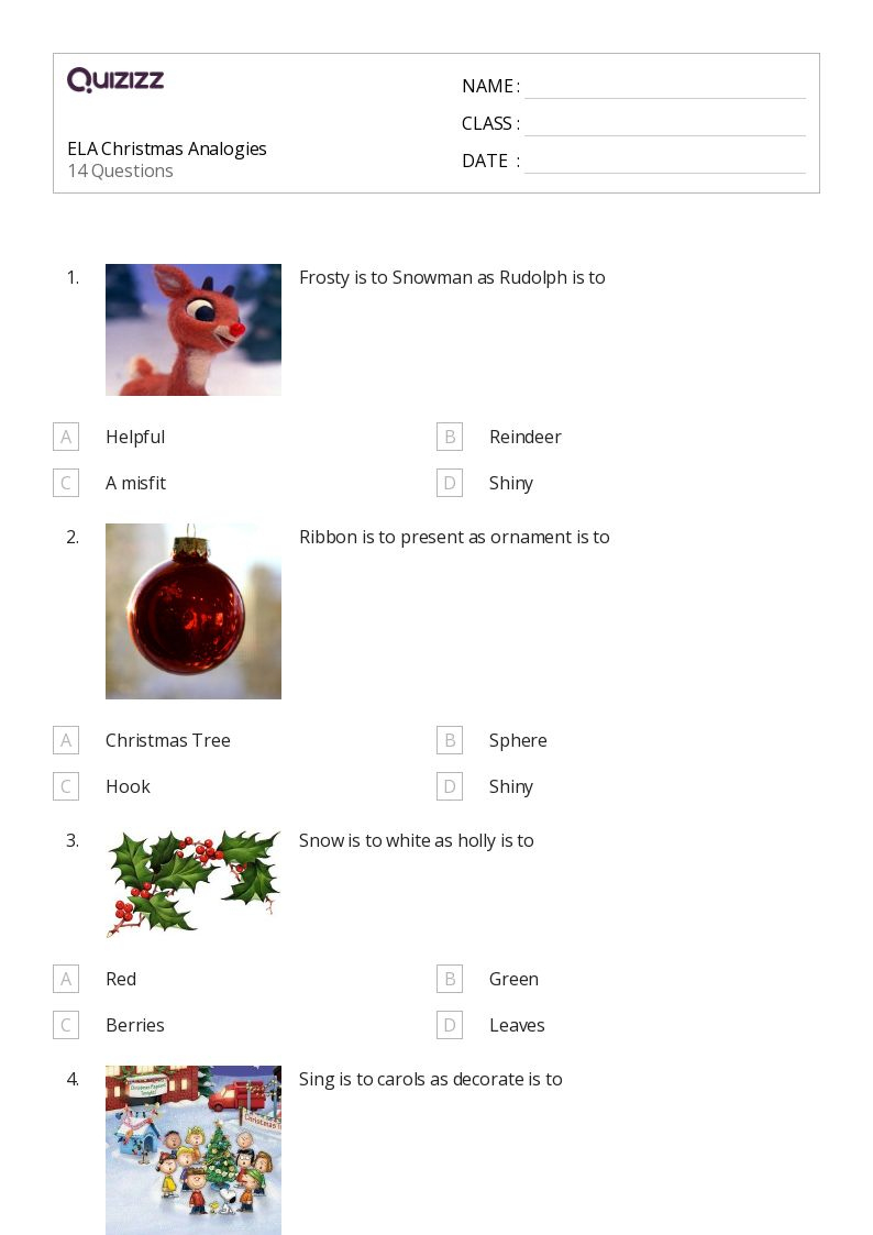 50 analogies worksheets for 6th year on quizizz free christmas analogies worksheets answers 50+ Analogies Worksheets For 6Th Year On Quizizz | Free | Christmas Analogies Worksheets Answers