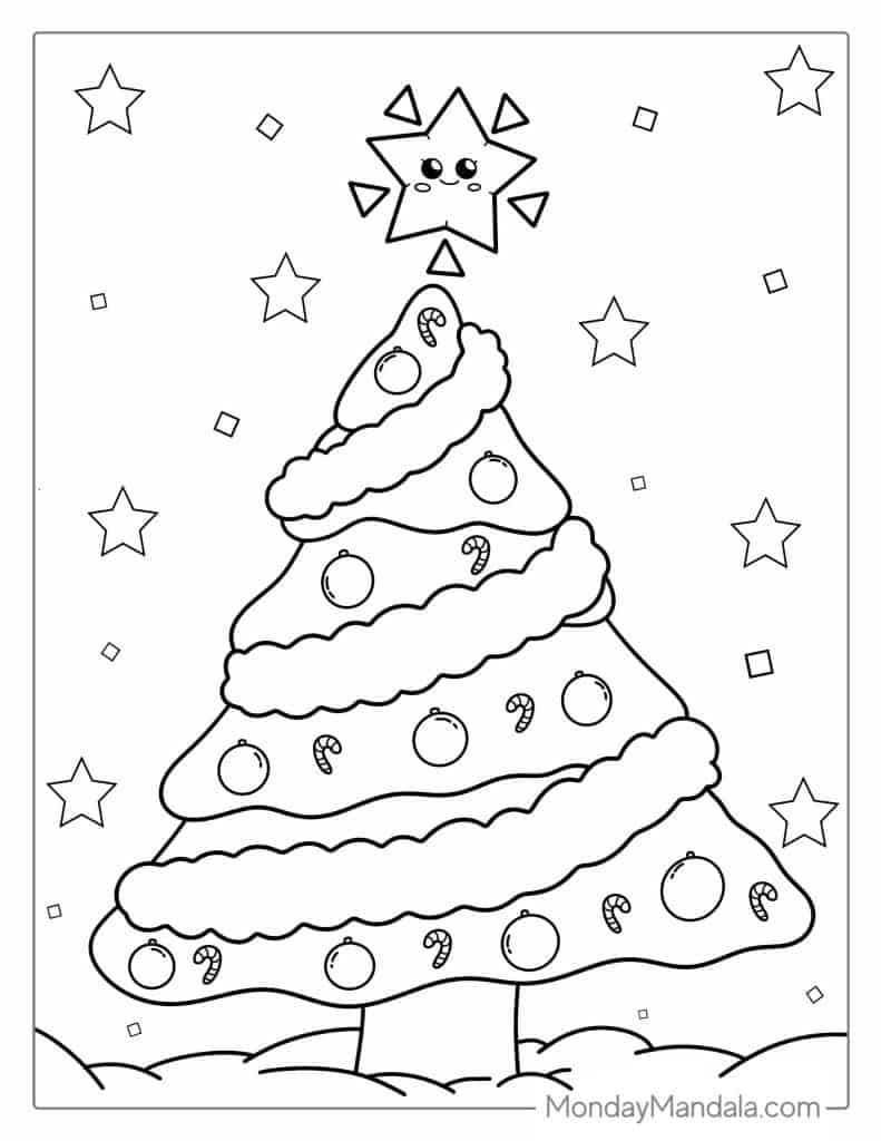 50 christmas tree coloring pages free pdf printables christmas tree coloring worksheets 50 Christmas Tree Coloring Pages (Free Pdf Printables | Christmas Tree Coloring Worksheets