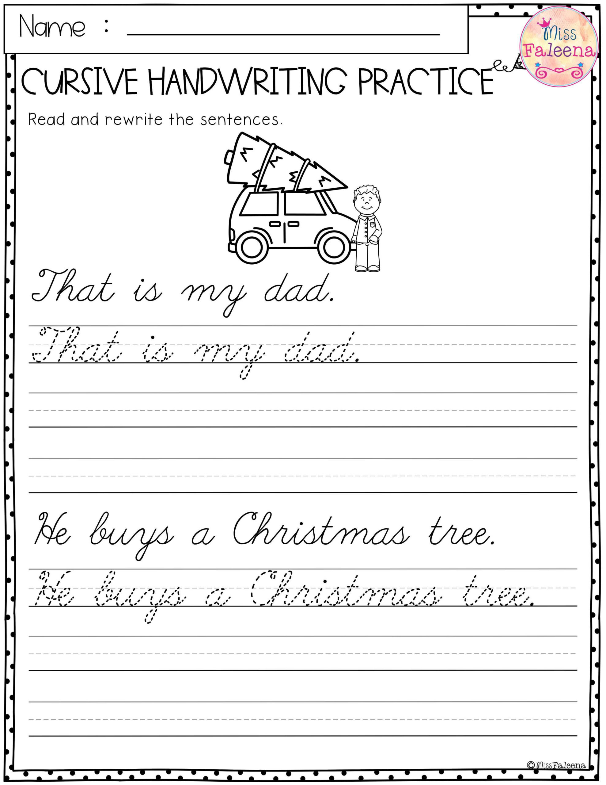 9 Cursive Handwriting Worksheets Ideas | Cursive Handwriting | Christmas Cursive Handwriting Worksheets
