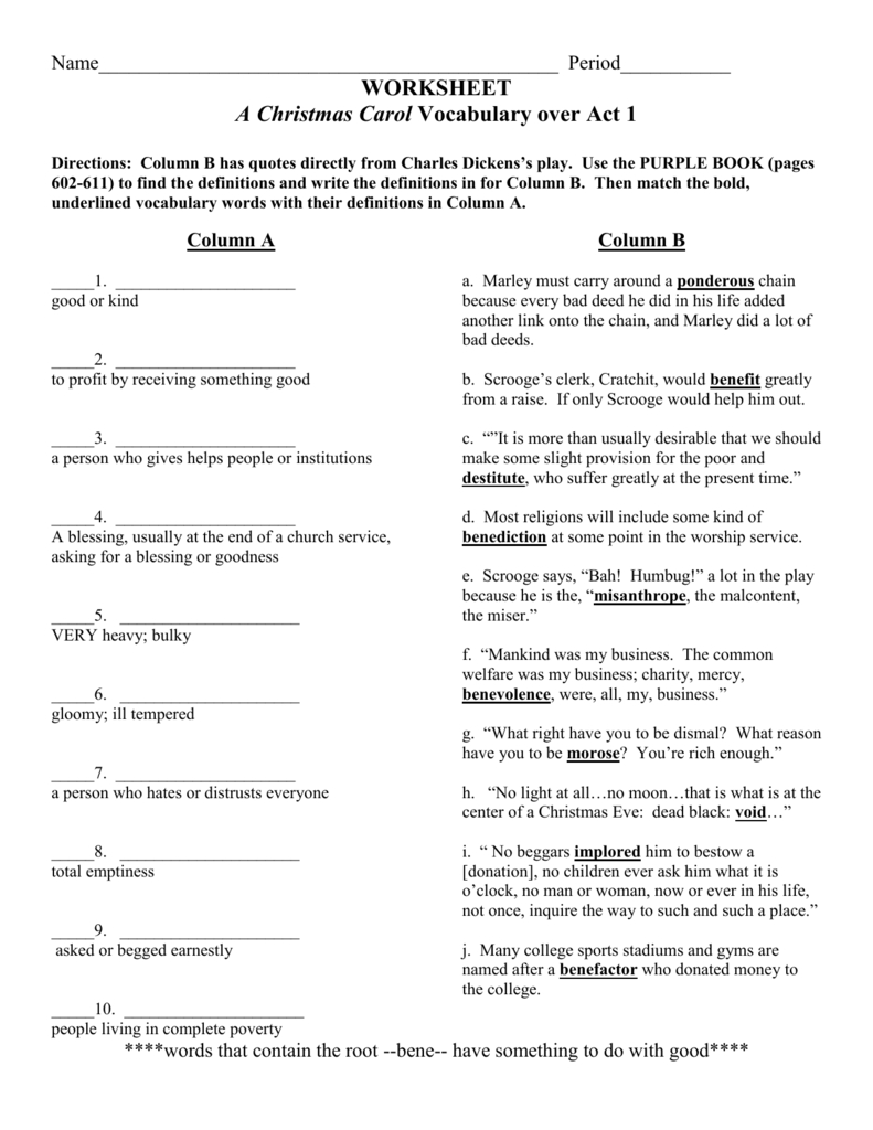 a christmas carol act 1 vocabulary worksheet a christmas carol vocabulary stave 1 worksheets A Christmas Carol Act 1 Vocabulary Worksheet | A Christmas Carol Vocabulary Stave 1 Worksheets