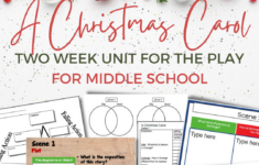 A Christmas Carol Activities Worksheets For The Play Version | A Christmas Carol Activities And Worksheets