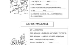 A Christmas Carol Movie Worksheets
